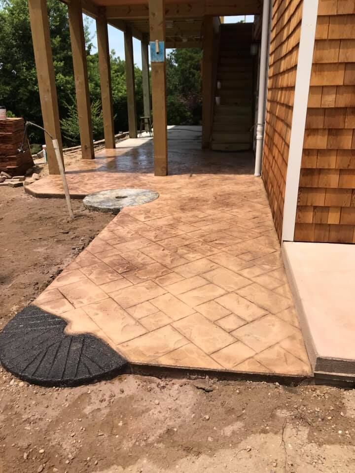 Decorative Concrete project completed by Mike's Concrete & Masonry
