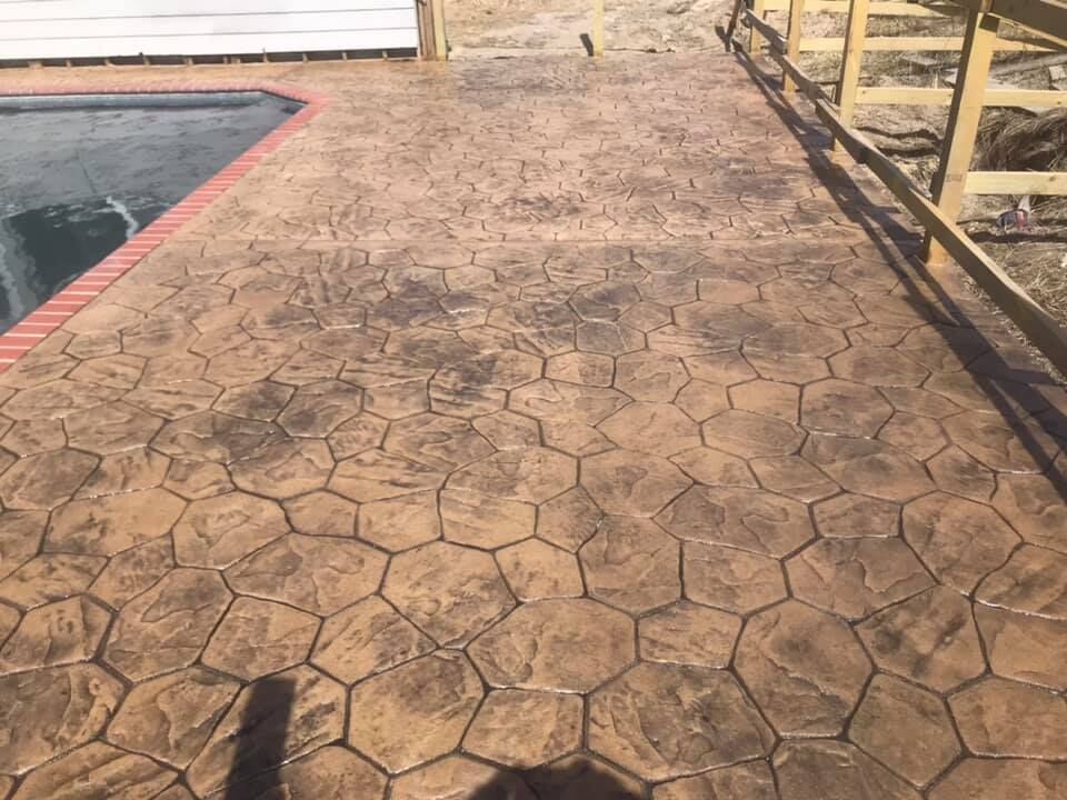Decorative Concrete project completed by Mike's Concrete & Masonry