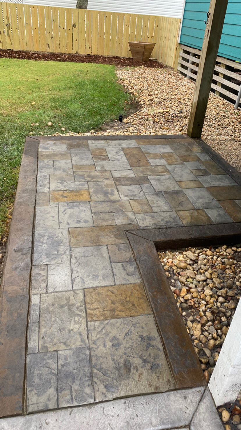 Decorative Concrete project completed by Mike's Concrete & Masonry