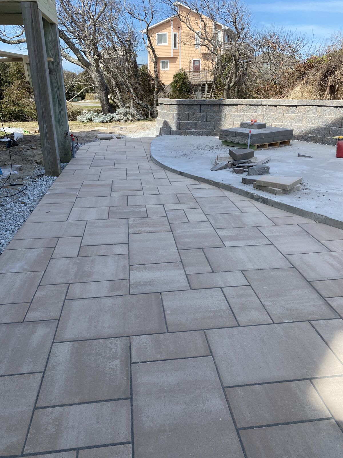 Patios & Walkways project completed by Mike's Concrete & Masonry