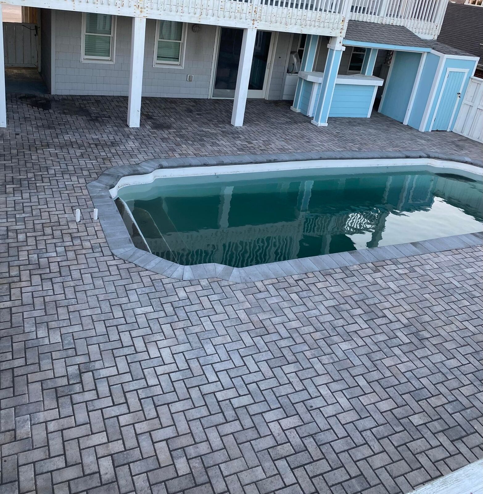 Pavers project completed by Mike's Concrete & Masonry