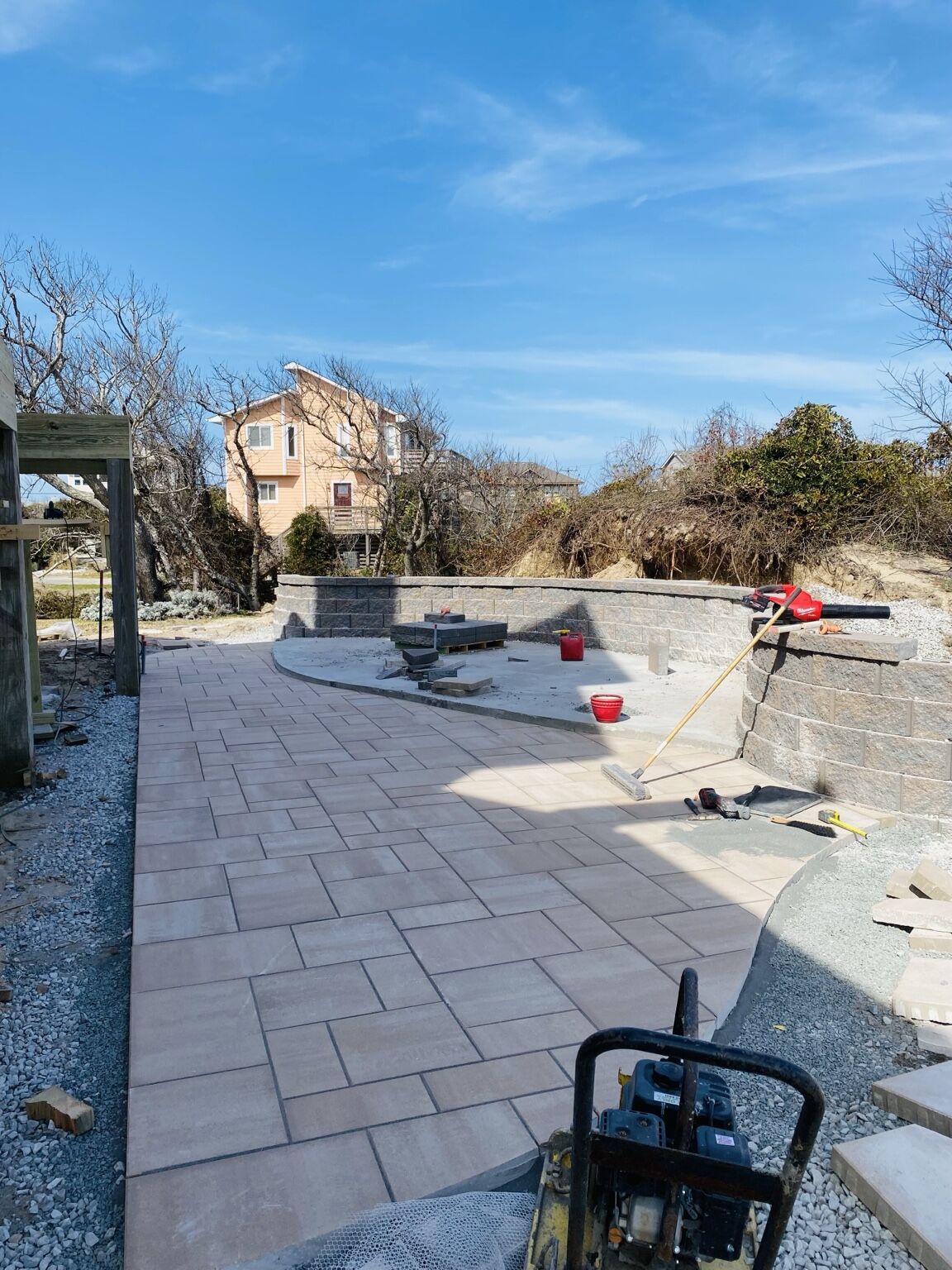 Pavers project completed by Mike's Concrete & Masonry