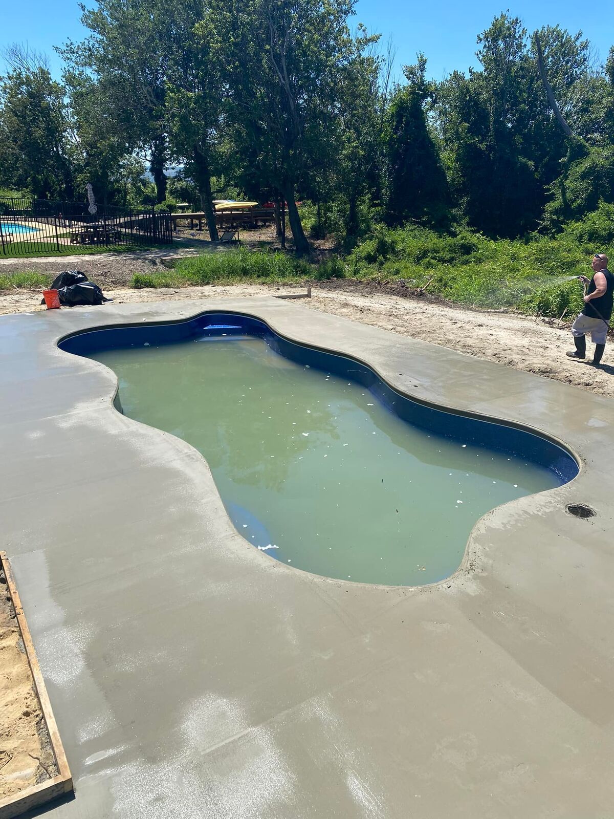 Pool Decks project completed by Mike's Concrete & Masonry