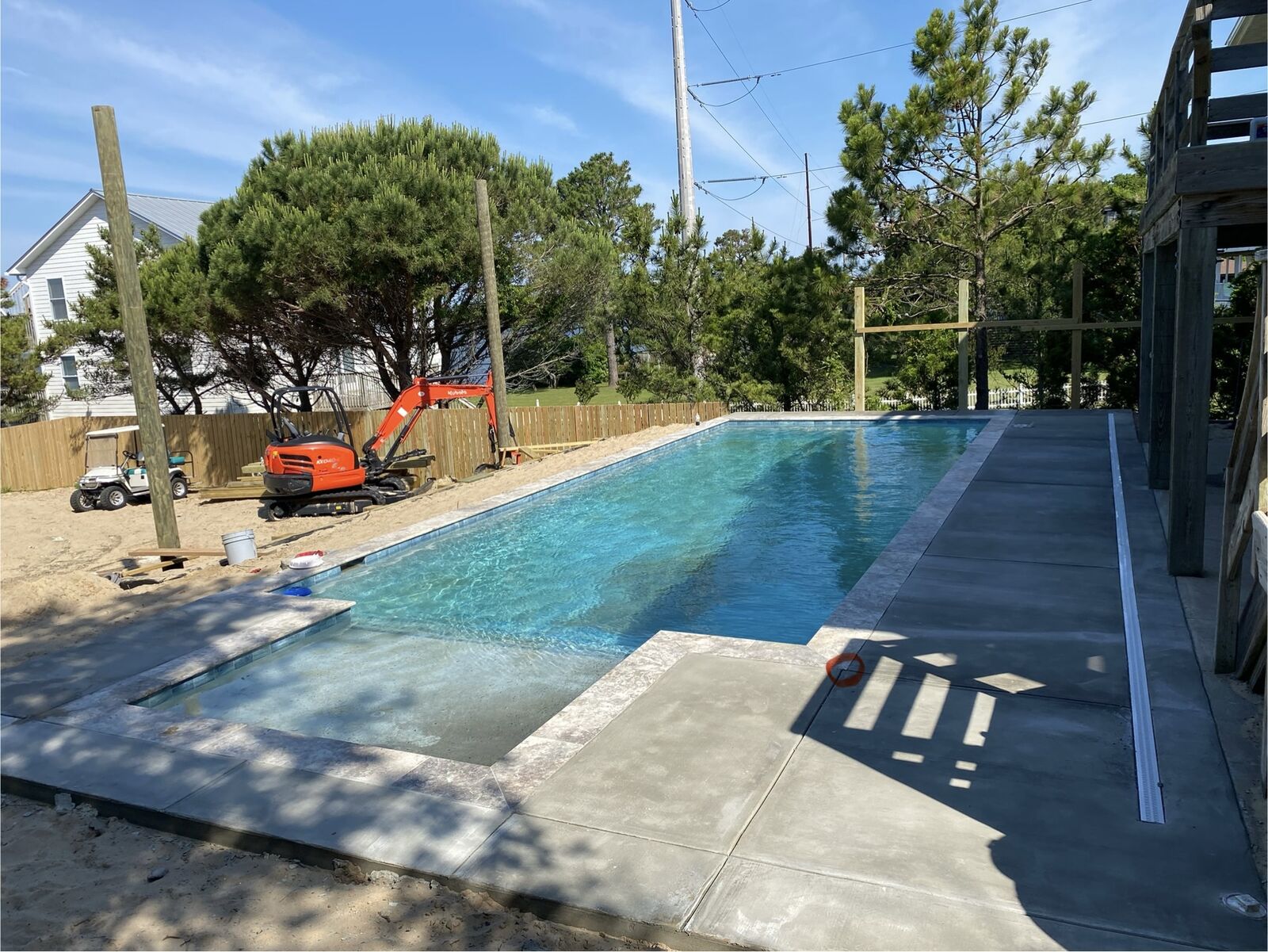 Pool Decks project completed by Mike's Concrete & Masonry