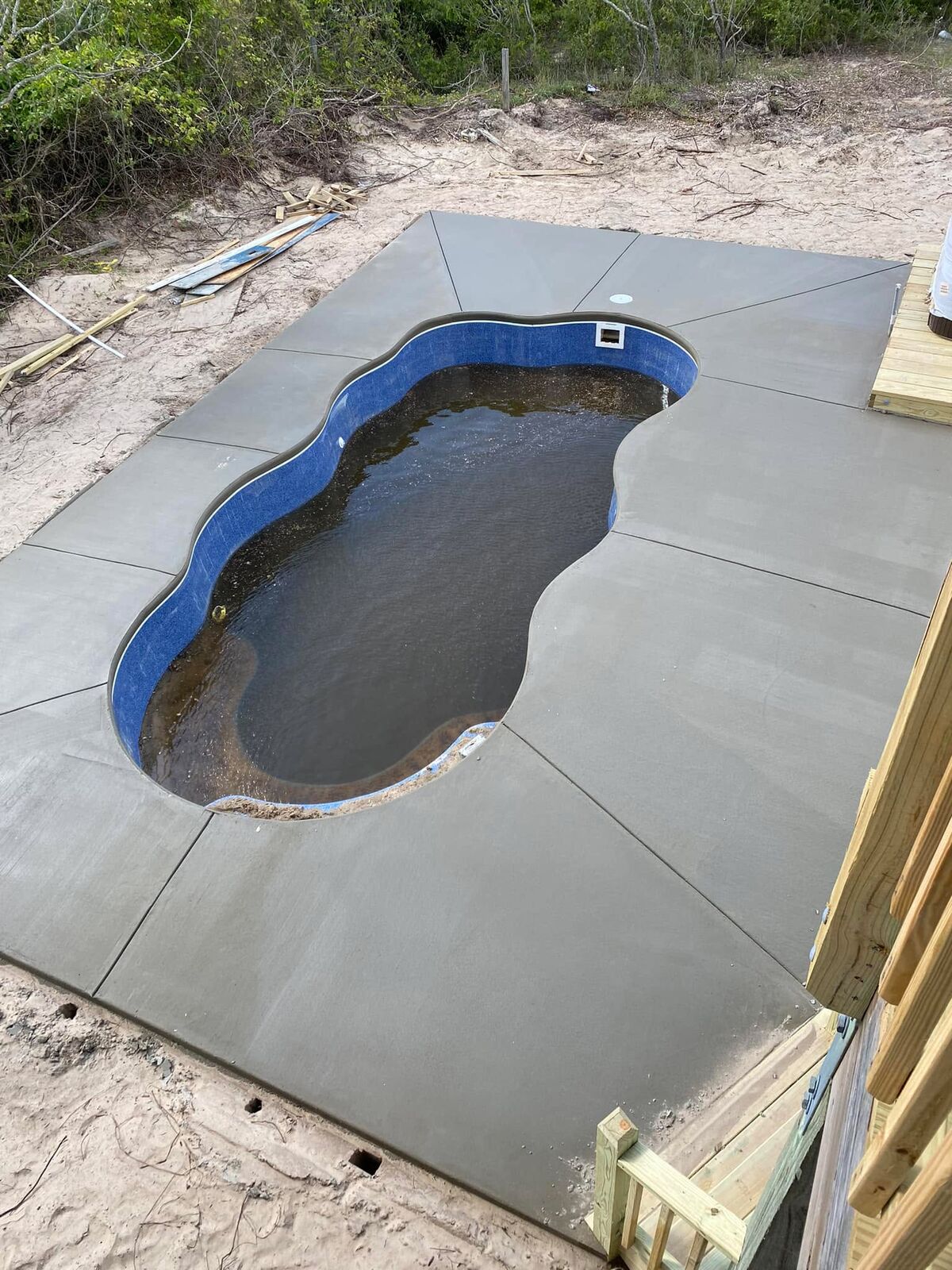 Pool Decks project completed by Mike's Concrete & Masonry