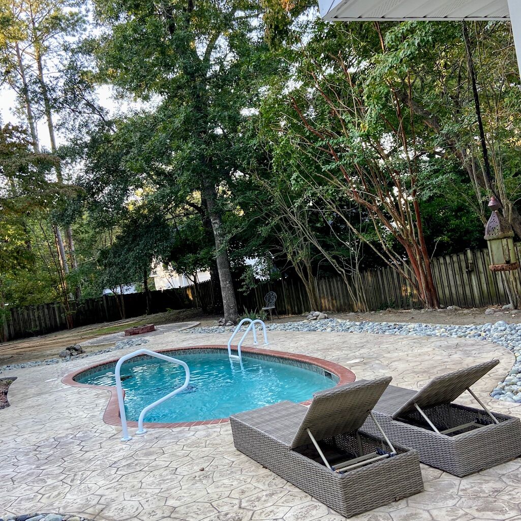 Pool Deck project completed by Mike's Concrete & Masonry