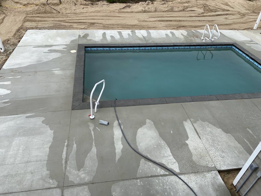 Pool Decks project completed by Mike's Concrete & Masonry