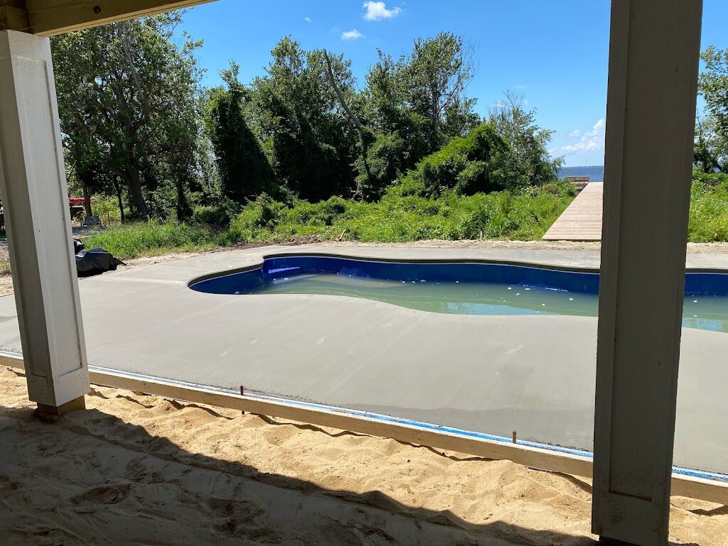 Pool Decks project completed by Mike's Concrete & Masonry